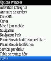 Param&egrave;tres APN