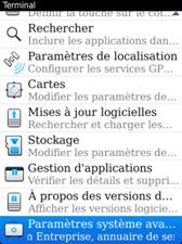 Param&egrave;tres APN