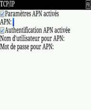 Paramètres APN